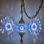 Swag Plug Turkish Moroccan Mosaic Ceiling Hanging Lamp Pendant Light Fixture. Fixed Price $59.80.