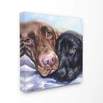 Stupell Industries Labradors Dog Pet Animal Watercolor Painting Canvas Wall A.... Fixed Price $72.68.