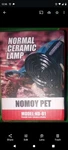 Nomoy Pet ND-01 Normal Ceramic Lamp. Fixed Price $6.00.