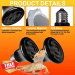 Bnosdm Reptile Ceramic Emitter 75W 4 Pack Lamp Brooder Heater. Fixed Price $27.99.