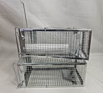 2PK Gingbau Chipmunk Trap Humane Live Mouse Rat Cage - Small, Silver. Fixed Price $19.87.