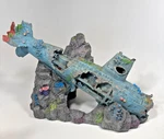 New Blue Ribbon Sunken Sub 12 Inch EE-898 Aquarium Decoration Ornament Fish Tank. Fixed Price $26.25.