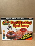 Zoo Med Repti Basking Spot Lamp - 2 Bulb Value Pack 100W. Fixed Price $13.99.