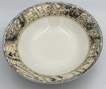Fitz & Floyd Habitat Americana Old World Maps Omnibus 9 Serving Vegetable Bowl. Fixed Price $19.99.