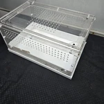 Clear Acrylic Small Animal Reptile Insect Habitat Enclosure Ventilated Box Cage. Fixed Price $19.99.
