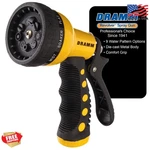Dramm Revolver Heavy Duty Metal Garden Hose Nozzle 9 Spray Patterns, High Pres. Fixed Price $28.99.