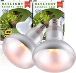 100W 2-PACK Reptile Basking Heat Bulb Uva Daylight Lamp For Bearded. Fixed Price $19.99.
