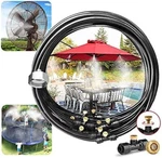 Landgarden Outdoor Misting Cooling System 33FT Line Brass Nozzles New. Fixed Price $11.67.