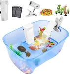 Baby Turtle Aquarium Tank Starter/ Accessories Kit - Reptile Terrariums Tortoise. Fixed Price $59.30.