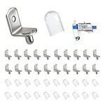 Hiquodin 5MM L-shaped Metal Shelf Support Pegs, 20PCS Pins Kit Silver. Fixed Price $7.34.