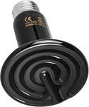 Yssoa Reptile Heat Lamp Ceramic Emitter, Watts, Pcs (black). Fixed Price $11.77.