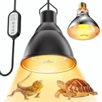 Reptile Light FIXTURE,7INCH Deep Dome With 3/6/12 Timer.... Fixed Price $40.86.