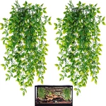 Hercocci Reptile Plants, 2 Pack Terrarium Hanging Vines Artificial Lea.... Fixed Price $18.99.