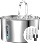 Cat Water Fountain Stainless Steel: 74OZ/2.2L For Drinking - Pet. Fixed Price $47.10.