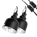 2 Pack Reptile Light Fixture, 5.5IN Deep Dome Lamp Optical R.... Fixed Price $42.27.