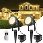 Rgb Spotlights Outdoor, Led Color Changing Landscape Lights, Waterproof. Fixed Price $24.99.