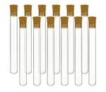 Eisco 25ML Test Tubes With Cork Stoppers, 18X150MM - Borosilicate Glass 12PK. Fixed Price $17.99.