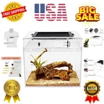 Mini Reptile TERRARIUM,8" Tank With Full View Visually Appea.... Fixed Price $32.79.