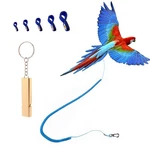 Parrot Bird Harness Leash Anti-bite Outdoor Blue Flying Training Rope Large. Fixed Price $12.88.