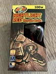 Zoo Med Nightlight Red Reptile Bulb 100 Watts Nightlife New. Fixed Price $9.74.