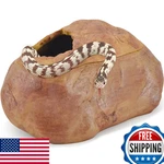 Antidious Natural Resin Snake Cave - Reptile Gecko Shedding Rock Hideout. Fixed Price $59.73.