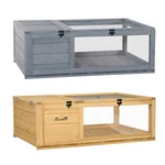 Pawhut Wooden Tortoise House Turtle Habitat Enclosure Outdoor Reptile Cage. Fixed Price $74.99.