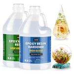 Takimo 1 Gallon Crystal Clear Kit,no Bubble & Not Yellowing Epoxy Resin.... Fixed Price $62.37.