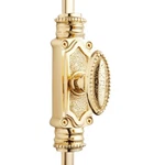 Hamilton Brass Beaded Door Cremone Bolt Espagnolette Polished. Fixed Price $180.30.