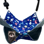 Fulue Ferret Rat Hammock Bed Nation Cage Accessories X In, Blue. Fixed Price $26.62.