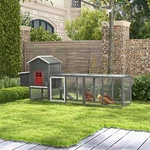 Chicken Coop W/ Extra Large Run Wooden Hen House Slide-out Tray. Fixed Price $219.99.