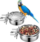 Yummy Sam Dog Food Water Bowl For Cage With Clamp Holder, Stainless Steel Pet Ke. Fixed Price $14.70.