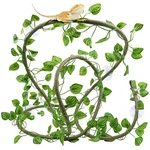 Quozuo Reptile Tank Accessories, Artificial Plants Vines And Flexible Leaves .... Fixed Price $17.31.