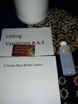 Pick 4 Ounce Scented Lotion Listing Variation # A-f. Fixed Price $24.99.