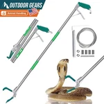 50" Collapsible Snake Tong Reptile Grabber Catcher Stick Wide Jaw Handling Tool. Fixed Price $23.99.