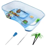 Pinvnby Plastic Tank Reptile Habitat Pet Terrariums Turtles Aquar.... Fixed Price $23.68.