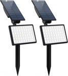 T-sun 2PACK Solar 54-LED Spotlight Outdoor Garden Lamp For Yard Pathway Driveway. Fixed Price $42.99.