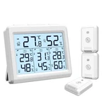 Indoor Outdoor Thermometer, Digital Hygrometer Gauge With 3 Wireless Se.... Fixed Price $41.85.