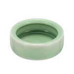 Reptile Food Bowl Worm Water Dish Ceramic Pet Small 2" Plum Green. Fixed Price $12.37.