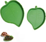 2-PACK Leaf Shape Reptile Food & Water Bowl, Sizes Tortoise Feeding Dish, Mult. Fixed Price $9.65.
