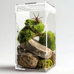 Jumping Spider Enclosure - Acrylic Terrarium Habitat 3X3X6INCH, Transparent. Fixed Price $18.63.