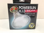 New! Powersun H.i.d. *zoo-med* Reptile Aquarium Metal Halide Light Uvb Lamp 70W. Fixed Price $74.99.