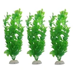 Wafjamf Aquarium Fish Tank Green Plastic Artificial Plants 10.6 Inch High Set.... Fixed Price $17.09.