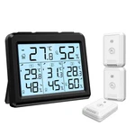 Keekit Indoor Outdoor Thermometer, Temperature Humidity Monitor With 3 Wirele.... Fixed Price $38.30.