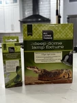 All Living Things Deep Dome Lamp And Tropical Uvb Bulb Reptile Warmer Tank Light. Fixed Price $28.00.
