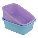 Obstnny Quart Plastic Dish Pan, 16.5"X12.7"X6.7", Set Of. Fixed Price $36.45.