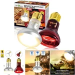 75W Reptile Heat Lamp Bulb 2PC Day & Night Basking Light Combo Infrared Uva. Fixed Price $46.99.