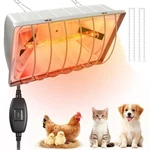 Chicken Coop Heat Lamp Carbon Fiber Tube,adjustable 2-LEVEL Temperature Brood.... Fixed Price $53.14.