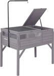 Wooden Tortoise Habitat With Adjustable Lamp Holder For Indoor-outdoor Use. Fixed Price $191.99.