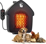 600W Dog House Heater With Shermostat, Wall Mount, 10FT Anti Bite Cord. Fixed Price $75.00.