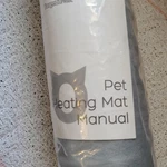 Burgeonnest Gray Fabric Pet Heating Mat Cats Warm Comfortable Heated Pad. Fixed Price $16.00.